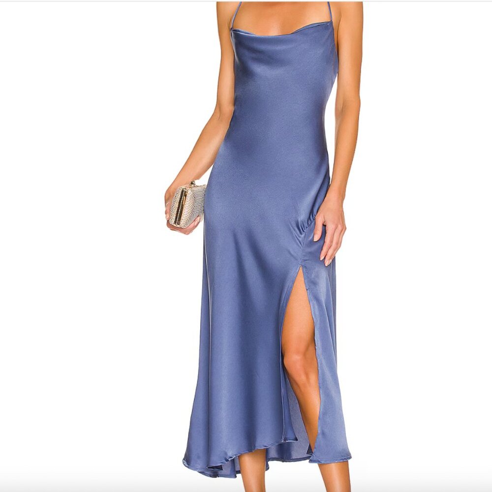 ASTR The Label Gaia Dress Blue